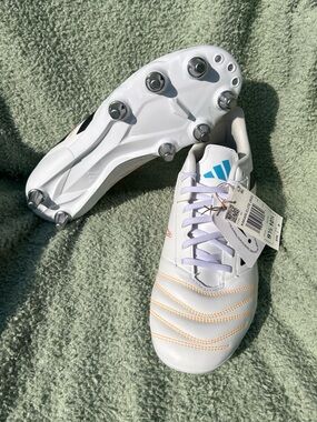 Adidas Kakari Elite (SG) Soft Ground Rugby White Cleats JP8800 NEW,mens size 9.5